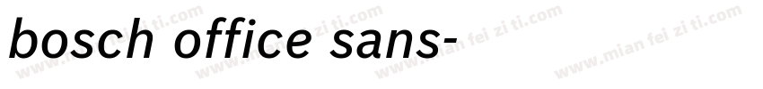 bosch office sans字体转换